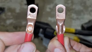 Which is Better HYDRAULIC vs IMPACT Crimper For Large Gauge Electrical Terminal Lugs  How To Crimp [upl. by Ophelie]