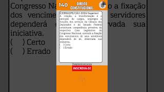 ✔ QUESTÃO DE DIREITO CONSTITUCIONAL PARA CONCURSO shorts concurso concursospúblicos concursos [upl. by Helmut787]