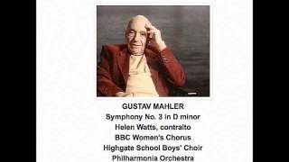 Mahler Symphony no 3iv quotO Menschquot [upl. by Gerti]