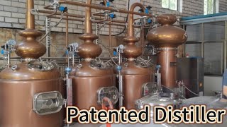 The triple pot still used for commercial suitable for distilled brandy [upl. by Dewhirst953]