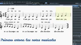 CAMPANERO  Partitura en DO Mayor [upl. by Willa]