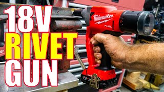 FIRST EVER Milwaukee 2660 M18 FUEL Rivet Gun Review 4500 Pull Force [upl. by Georgiana]