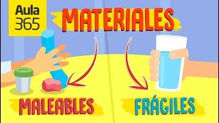 ¿Cuáles son las propiedades de los materiales  videos Educativos Aula365 [upl. by Enyaz]