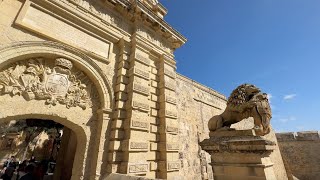 Mdina in Malta 🇲🇹 4K The silent city and Maltas old capital filming location of Games of Thrones [upl. by Nicolella]