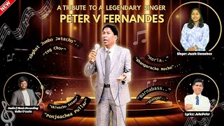 TRIBUTE SONG TO OUR LIVING LEGENDARY SINGER PETER V FERNANDES SINGER JAZZLE GONSALVES [upl. by Laehpar]