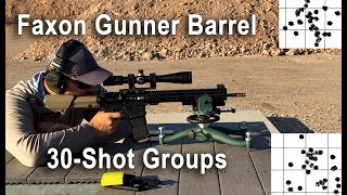 Faxon AR15 Gunner Barrel Accuracy Stress Test [upl. by Debor]