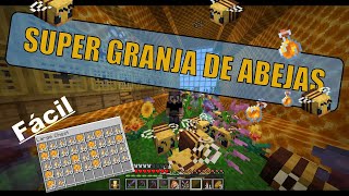 🍯🍯UNA SUPER GRANJA DE MIEL Y DE PANALES DE ABEJAS 🍯 🐝 🍯 AUTOMATICA  MINECRAFT 1204 [upl. by Ludlew]