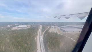 Landing at Göteborg Landvetter Airport Sweden BRA Flyg [upl. by Lehcer]