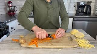 How to Use a Julienne Peeler [upl. by Malsi]