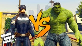 HULK VS CAPITÃO AMÉRICA  BATALHA ATÉ A MORTE 16 GTA 5 Mods [upl. by Aniaj]