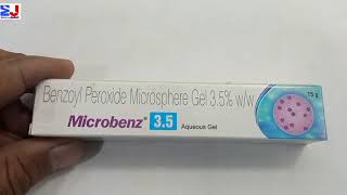 Microbenz 35 Aqueous Gel  Benzoyl Peroxide Microsphere Gel  Microbenz Gel uses benefit Hindi [upl. by Karyn65]