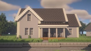 Minecraft How to build Suburban House  Tutorial 1 [upl. by Ailssa]