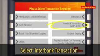 AmBank ATM Interbank Funds Transfer IBFT Guide [upl. by Gayle]