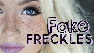 How to Fake Freckles  Fast amp Easy Makeup Trick [upl. by Helse]