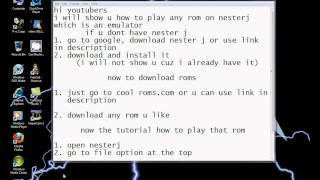 how to play a rom on nesterj emulator [upl. by Eldon87]