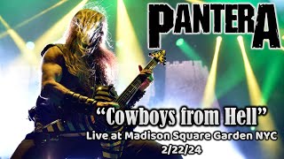 Pantera Cowboys from Hell Live Madison Square Garden NYC February 22nd 2024 [upl. by Willi]