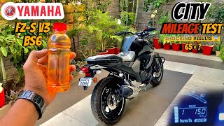 Yamaha FZS V3 BS6 Mileage Test🔥🔥 City  Shocking results😱 [upl. by Ditmore15]