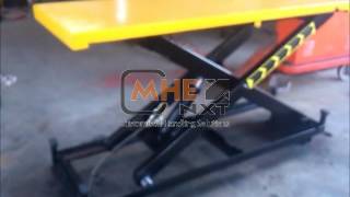 Special low Bed Scissor Lift Tablewmv [upl. by Odrick]