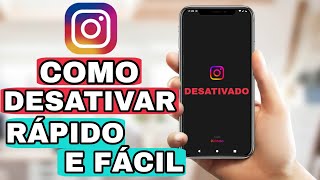 Como DESATIVAR o INSTAGRAM temporário Rápido e Fácil [upl. by Ainna]