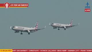 DOUBLE LANDINGS on the 28s at SFO [upl. by Damita]