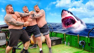 Worlds Strongest Men VS DEEP SEA FISHING ft The Stoltmans [upl. by Jana433]