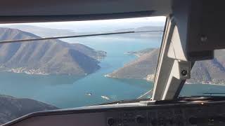 Amazing Landing Tivat Airport Montenegro [upl. by Booth]