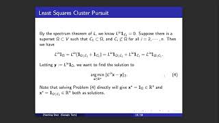 Graphbased Semisupervised and Unsupervised Local Clustering – Zhaiming Shen [upl. by Anneg399]