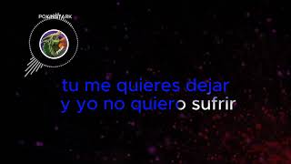 Lagrimas Negras Versión Salsa karaoke [upl. by Joktan]