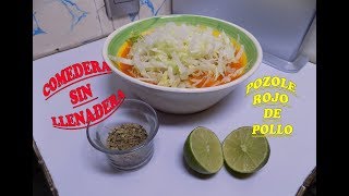 POZOLE ROJO DE POLLO [upl. by Augustina]