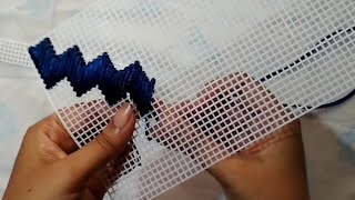 How to make plastic canvas purse plastic Canvas purse making sangitas craft [upl. by Nallad]