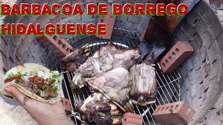 BARBACOA DE BORREGO Y PANSA DE RES EN HORNO DE LENA ORIGINAL DE HIDALGO RICO Y FACIL HIDALGUENSE [upl. by Atsirk]