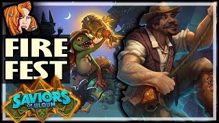 SAVIORS OF ULDUM BRAWL ALREADY  Fire Fest EVIL  Saviors of Uldum Hearthstone [upl. by Stoll]