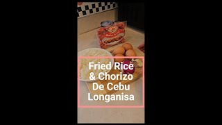 Fried Rice amp Chorizo De Cebu Longanisa [upl. by Elburr]