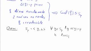 Existencia de polinomios con grupo de Galois no resoluble [upl. by Punke]