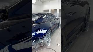 Mustang dark blue complete refinishmustang repaint darkblue shiny [upl. by Eibur]