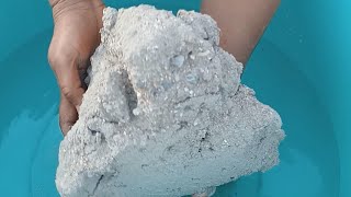 ASMR very soft sand dartmixd and pure cement silk crunchy paste play dusty less 💦 dipping crumble i [upl. by Tterab734]