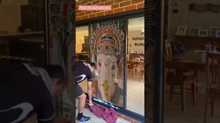 Beautiful ganesh ji images ll windows cleaning ll viralvideo [upl. by Booma]