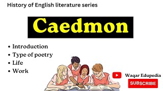 Caedmon Biography  Caedmon short biography in urduhindi  Caedmon’s hymn  Anglo saxon poetry [upl. by Michael]