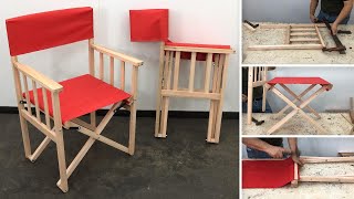 Silla Director De Madera Muy Bonita y Facil de Hacer  Tutorial de Carpinteria [upl. by Onailerua967]