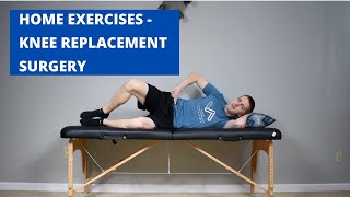 Knee Replacement at Home Exercise Program [upl. by Ayirp602]