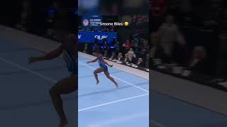 Remember Simone is over a foot shorter too🤯 gymnastics ronaldo simonebiles jump [upl. by Aicitel]