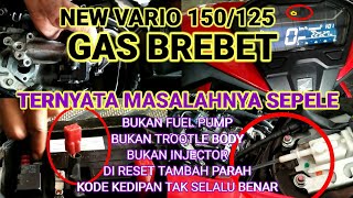 Cara Mengatasi Motor Vario 150 digas Brebet Seperti Habis Bensin  Vario 125150 Brebet saat digas [upl. by Aniretak]