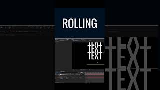 Make Rolling Text Animation in After Effects [upl. by Gladstone820]