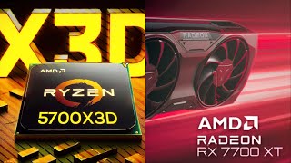 Ryzen 7 5700x3D  RX 7700 XT  Test in 6 games at 1080p [upl. by Anesuza884]