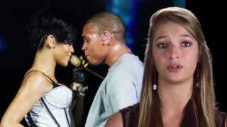 Rihanna Kisses Chris Brown at 2012 VMAs [upl. by Ahselyt]