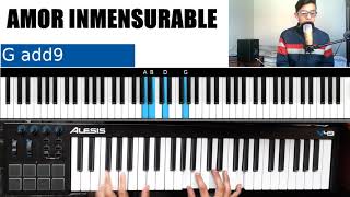 Amor Inmensurable  Tutorial de Piano Rearmonización [upl. by Mercer]