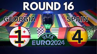 spain  round 16  spain vs georgia  euro 2024 [upl. by Hallett]