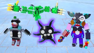 Upgrade Lego Creeper Screech FNAF Pig Monster and Choo Choo Charles Robot  Baka Bricks [upl. by Massiw]