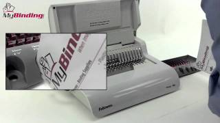 Fellowes Pulsar 300 Plastic Comb Binding Machine Demo  5216601 [upl. by Ahsinod]