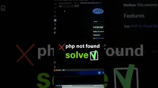 php not found in vs code problem solved php xampp vscode windows [upl. by Alyag538]